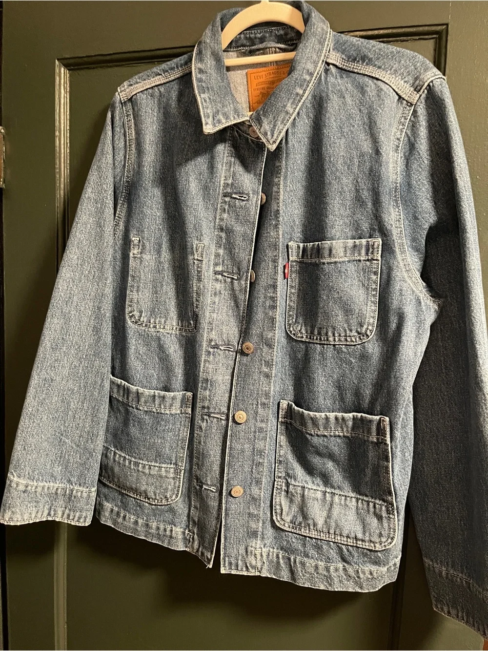 Levi's Denim Chore Jacket with Patch Pockets